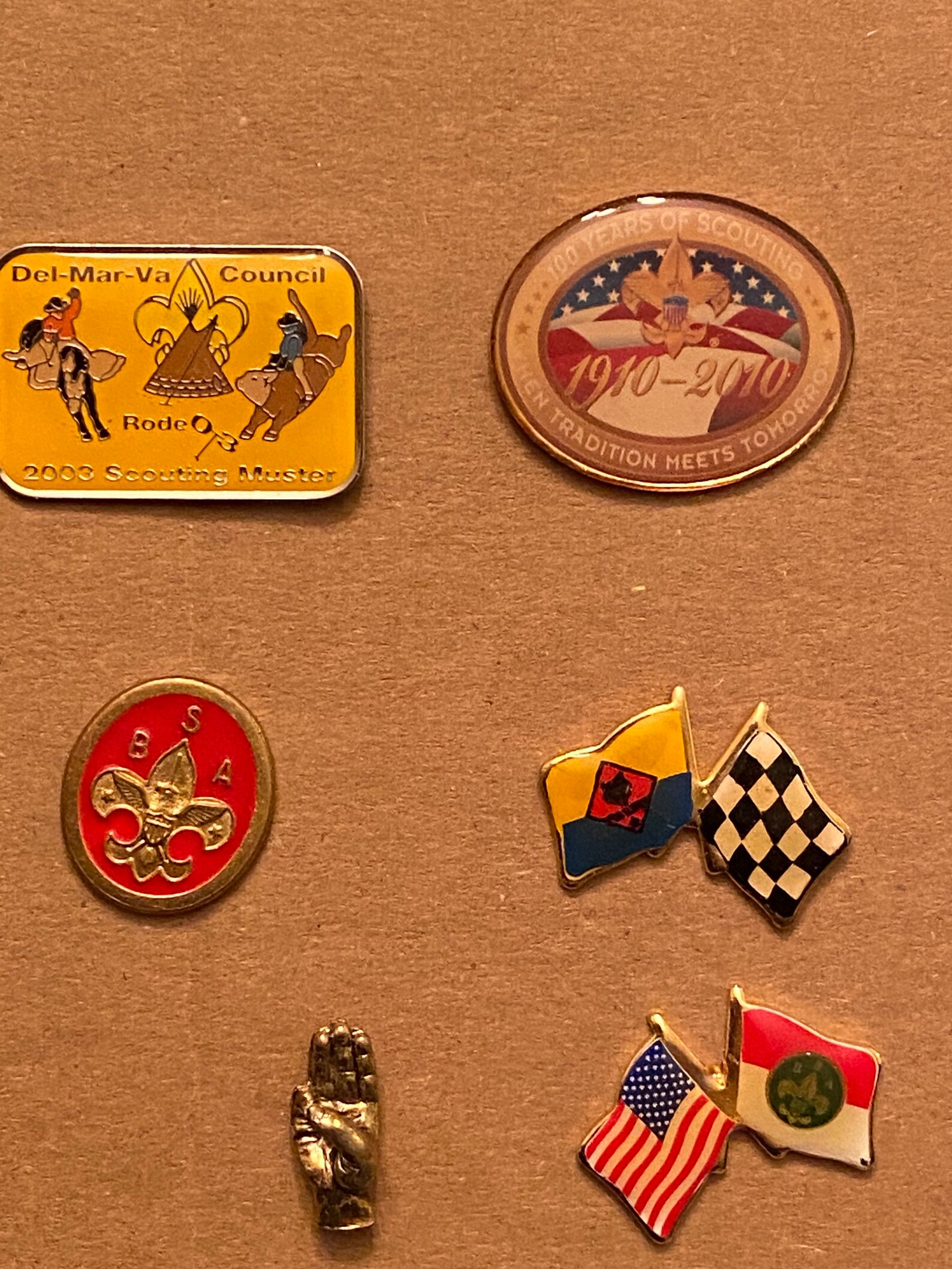 Collection of six Boy Scout related lapel / hat pins Etsy