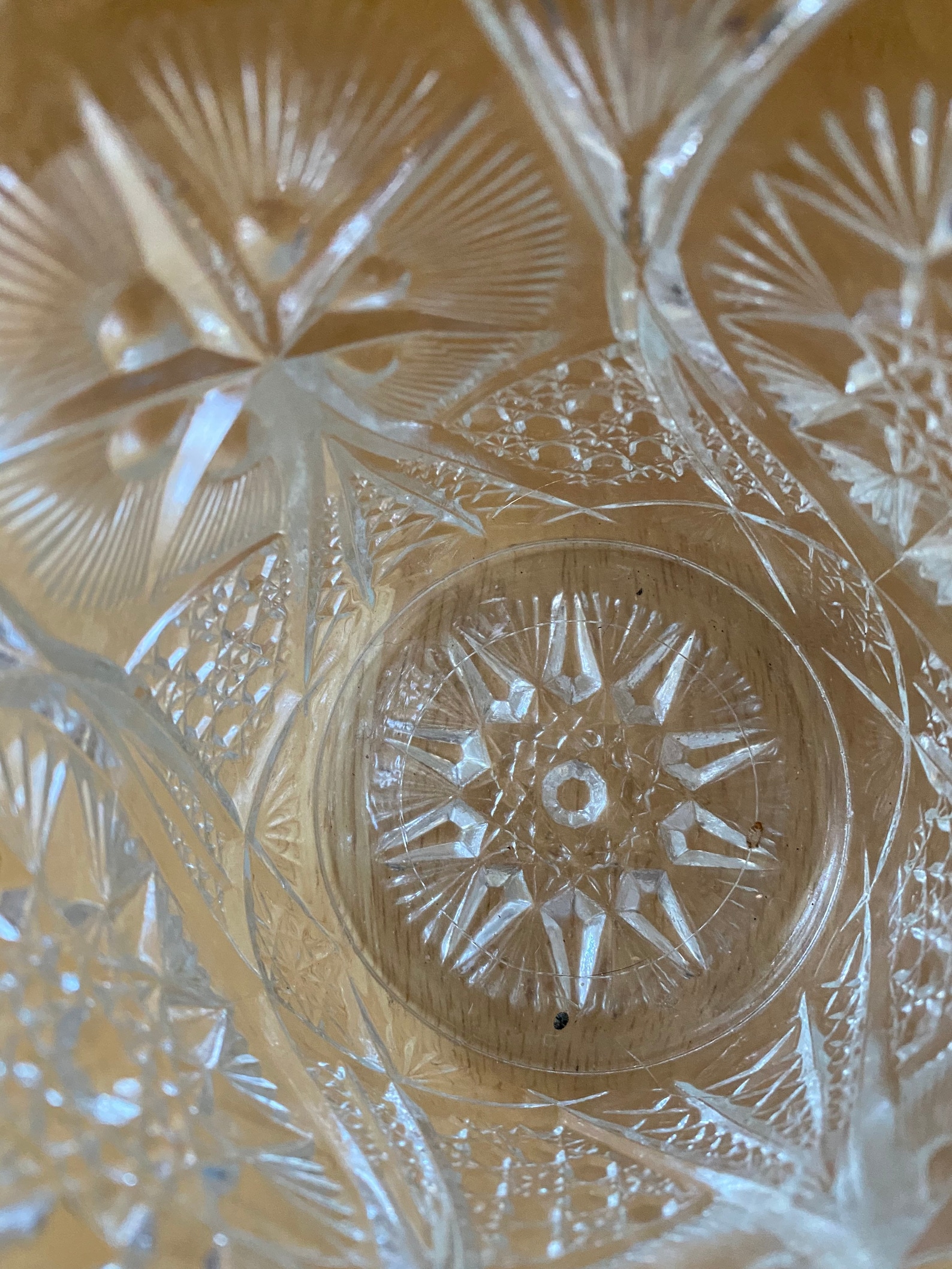 Vintage Clear Cut Glass Bowl Candy Condiments Etsy