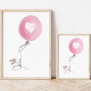Coniglio ArtPrint/ Regalo per lei/ regalo per lui/ jpg digitale A4/A5/carta coniglio/ carta regalo/Carta anniversario carino divertente/Carta ti amo/Digitale