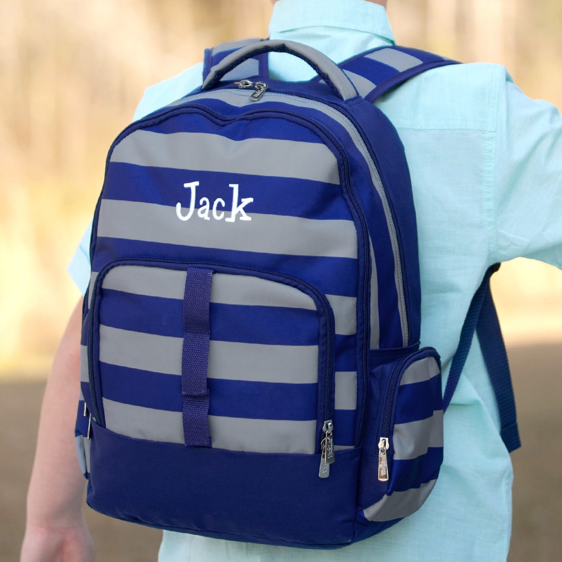 monogrammed backpacks for school