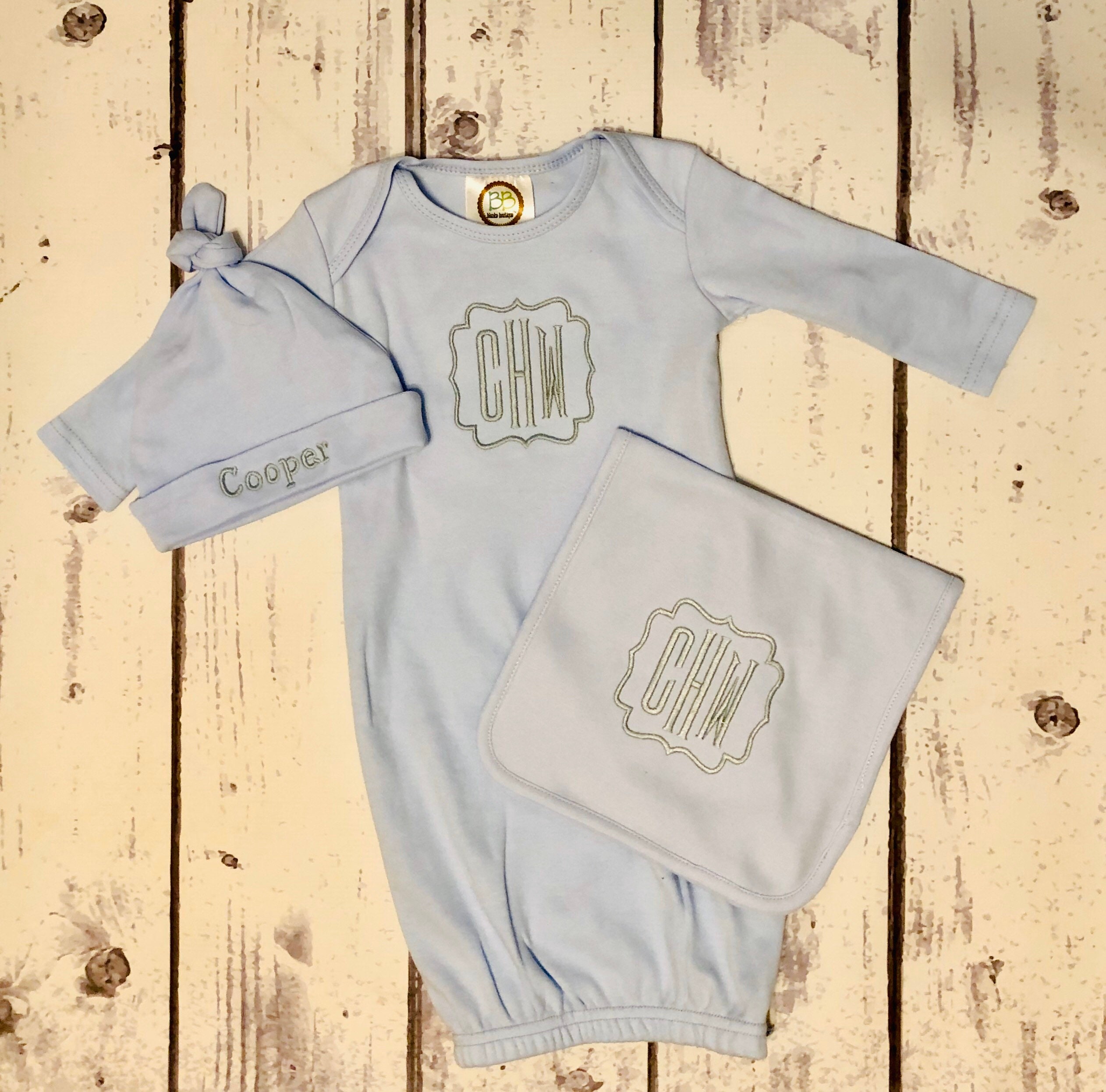 personalized baby gowns