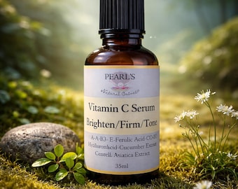 Vitamin C Face Serum: Hyaluronic Acid, Anti-Aging, Rose & Frankincense