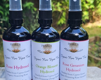 Acqua floreale di idrolato di rosa biologico: distillata a vapore, 100 ml