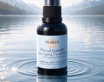Vegan Anti-Aging Facial Serum: Spilanthes Extract, Argan & Seed Oils