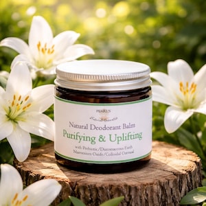 Natural Prebiotic Vegan Deodorant: No Baking Soda, Glass Jar or Cardboard Tube