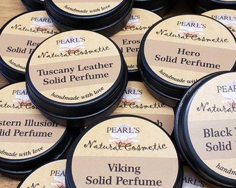 SOLID PERFUME Men, Solid Cologne, Vegan, High Quality Fragrances, Designer Type, Parfum, EDP, 20g