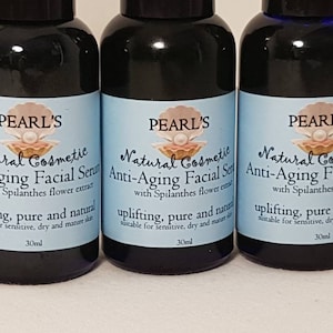 FACIAL SERUM, Watermelon Seed Oil, Pumkin Seed Oil, Argan Oil, Spilanthes Acmella Flower Extract, Avocado Oil, Vegan, 30ml