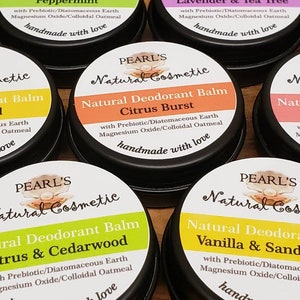 NATURAL PREBIOTIC DEODORANT, Vegan, Magnesium Deodorant, No Baking Soda, Test/Purse size 30g