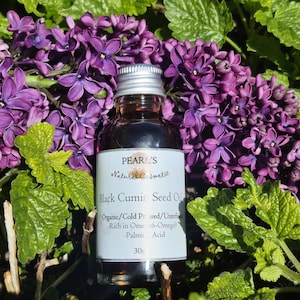BLACK CUMIN SEED Oil, Organic, Vegan, Unrefined, Cold Pressed 30ml