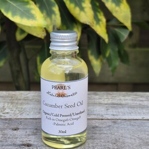 GURKAFRÖOLJA, ekologisk, vegansk, oraffinerad, kallpressad 30ml