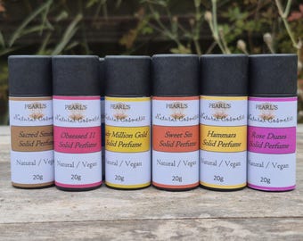 WOMEN/UNISEX Vegan Solid Perfume Stick: Designer Inspired Fragrance, Handmade, 20g