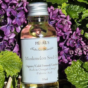 MUSKMELON SEED OIL, Organic, Vegan, Unrefined, Cold Pressed 30ml