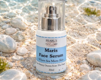 MARIS FACE SERUM, Where Sea Meets Skin, A Breath of Sea-Born Clarity, Oil Free Serum, Unscented, 30ml