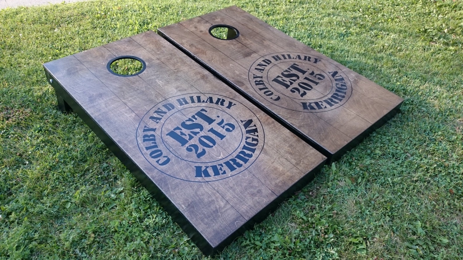 Custom Cornhole Boards Handpainted Etsy