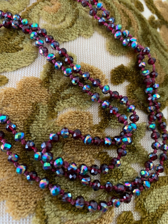 Tassel Necklace, Crystal Necklace, Handmade, Jewe… - image 3