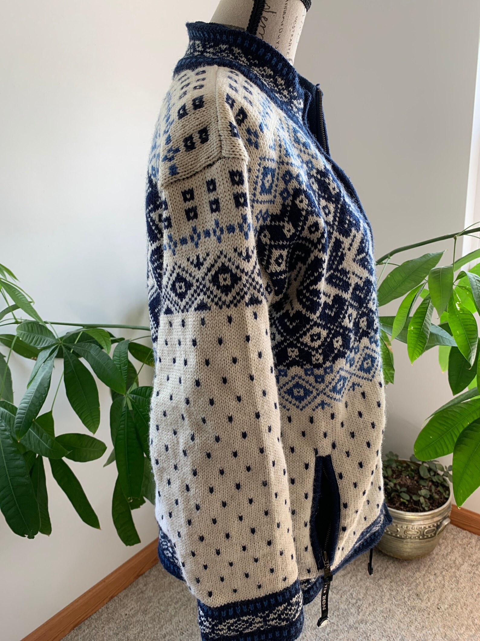 NOR Wear Wool Jacket Cozy Jacket Wool Zipup Wool Clothing Etsy