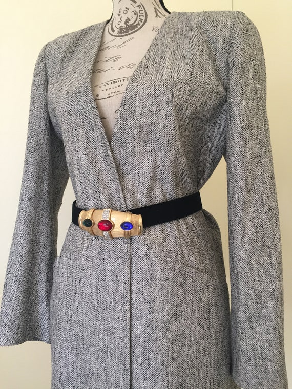 Blazer, Silk Blazer, Vintage Clothing, Oversized … - image 6