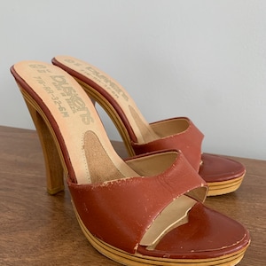 Barbie Shoes, Vintage Shoes, Pumps, Wooden heel, High heels, Barbie Heels