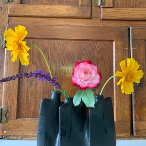Ceramic vase, Minimalist, Vase, Black vase, home decor