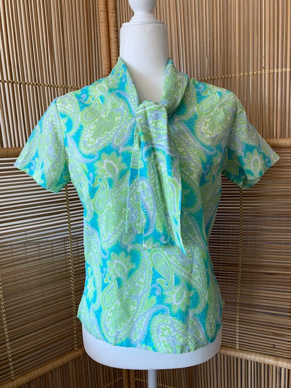 Vintage blouse top womens Gem