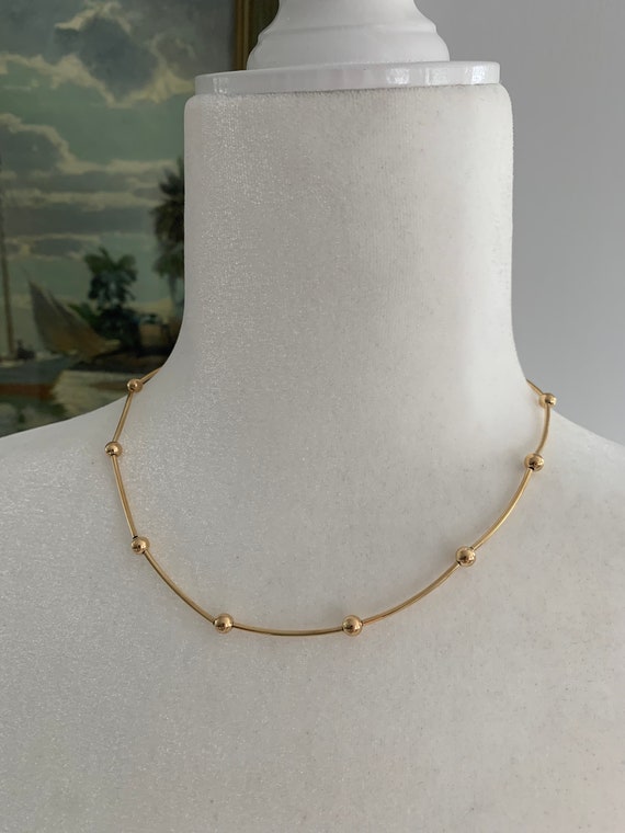 14k gold necklace, vintage necklace, gold jewelry - image 3