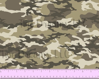TAN KHAKI BROWN ARMY CAMOUFLAGE COTTON FABRIC 45"W SKIRT PANTS TABLE CLOTH TAN KHAKI BROWN ARMY CAMOUFLAGE COTTON FABRIC 45"W SKIRT PANTS TABLE CLOTH