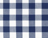 Navy Blue Carolina Gingham Robert Kaufman 1 Inch Square Picnic Plaid Quilting Cotton 100 Cotton Fabric Gingham Fabric Plaid Cotton Fabric