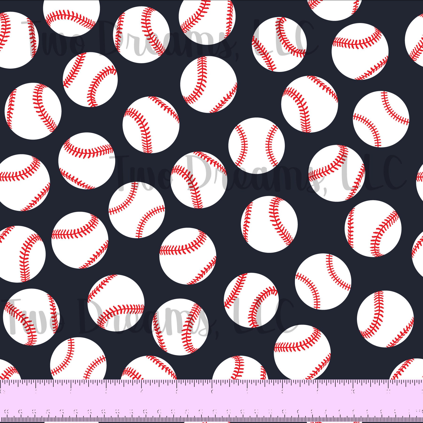 Baseballs on Navy Blue Jersey Knit Cotton Spandex Baseball Fabric Spo…