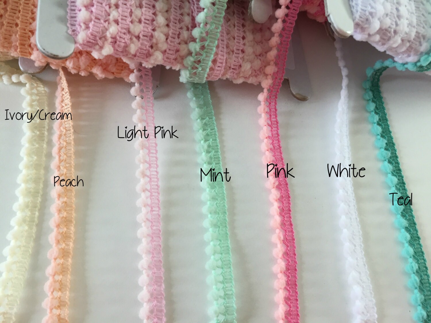 Download 36 YARDS 1/2 Mini Pom Pom Trim Small Pom Pom Ivory Pom | Etsy