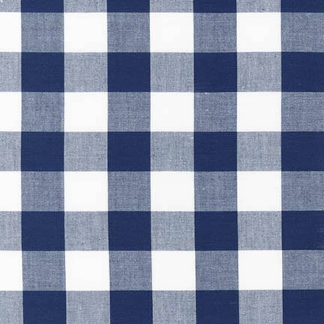 1/4 inch Royal Blue Gingham Fabric - 100% COTTON Fabric, Quilting Cotton  Fabric, Apparel Fabric - Carolina Gingham from Robert Kaufman C23