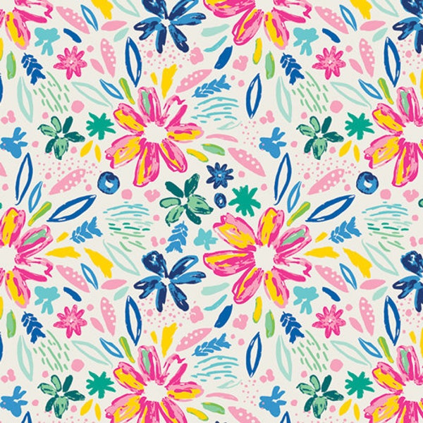 Summer Shine in Knit AGF KNIT Floral Fabric Cotton Summer Shine in Knit AGF KNIT Floral Fabric Cotton