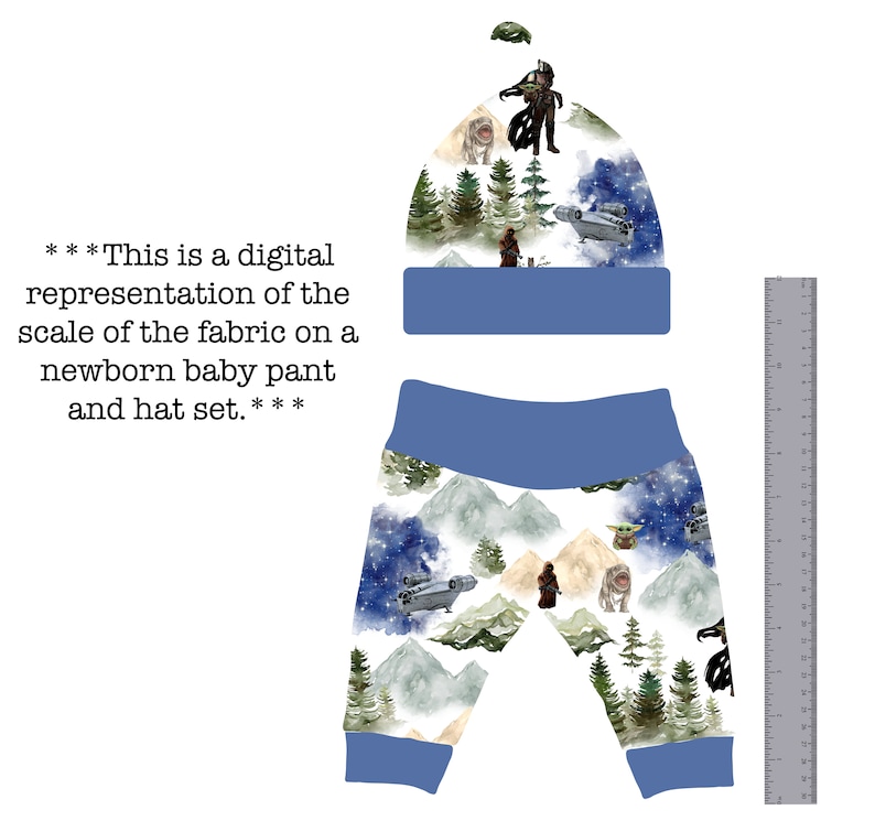 Mando Custom Knit Cotton Spandex Lycra Star Baby Green Child Knit CPSIA Certified Unisex Stretchy Apparel This is the Way Wars Space Boy