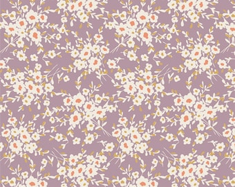 Calico Days Lavender AGF PREMIUM COTTON Purple Flowers Floral Art Gallery Fabrics 100% Premium Cotton Quilting Fabric Mask Fabric