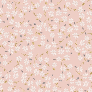 Season Waltz AGF KNIT Floral Fabric Cotton Fabric Jersey Knit Light Pink Plum Floral Fabric Art Gallery Fabric Art Gallery Stretch Fabric