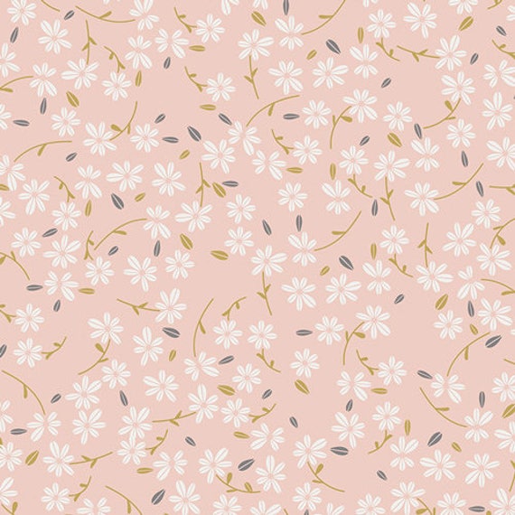 Season Waltz AGF KNIT Floral Fabric Cotton Fabric Jersey Knit Light Pink Plum Floral Fabric Art Gallery Fabric Art Gallery Stretch Fabric