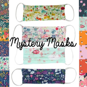 Washable Face Mask Handmade Reusable Face Mask 100% Cotton Two Layer Mask Adult Mask Elastic Ears Loops Slow the Spread Flatten the Curve