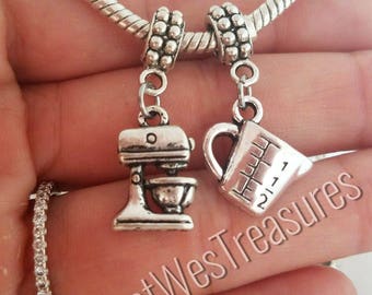 Bakery Gift Rolling Pin Charm Cooking Baking Bracelet Rolling Pin Bracelet