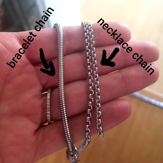 Pandora necklace 2024 chain for charms