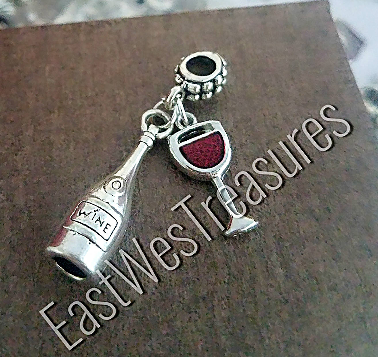 Wine Bottle Glass Charm White Red Wine Bottle Charm Bracelet Etsy — free download