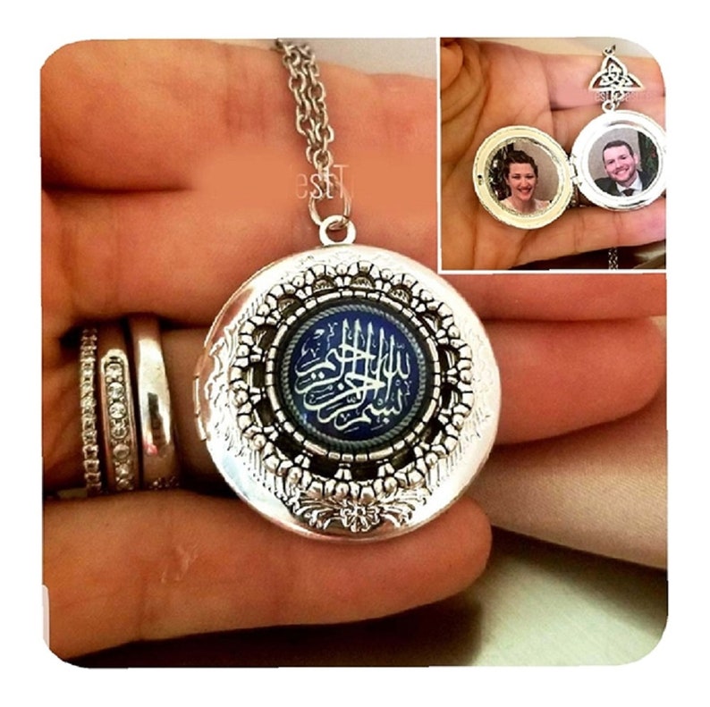 Islamic Arabic Necklace for Men Allah Medallion 2 Photo  Etsy