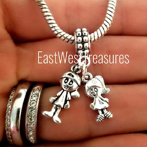 Little kids Boy Girl Children Charm Bracelet Necklace w For Pandora with 2 3 4 5 6 Kids Grandkids Boy Girl figures
