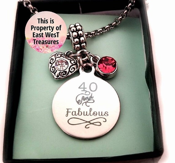 40th 2025 birthday charm