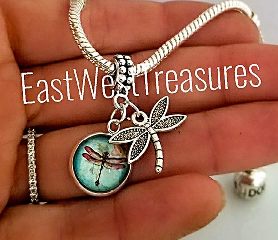 Dragonfly Charm Bracelet Necklace Dragonfly Jewelry Change