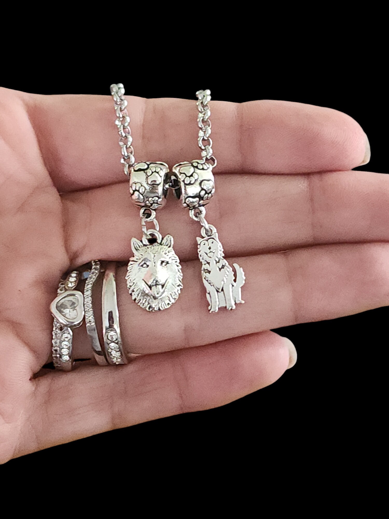 GNOCE Panda Che Abbraccia Ciondoli in Bambù Con Ciondoli in Argento Sterling Perline Animali Braccialetto/Collana Adatto Per Ciondoli Regalo Di Natale Per Donne Ragazze