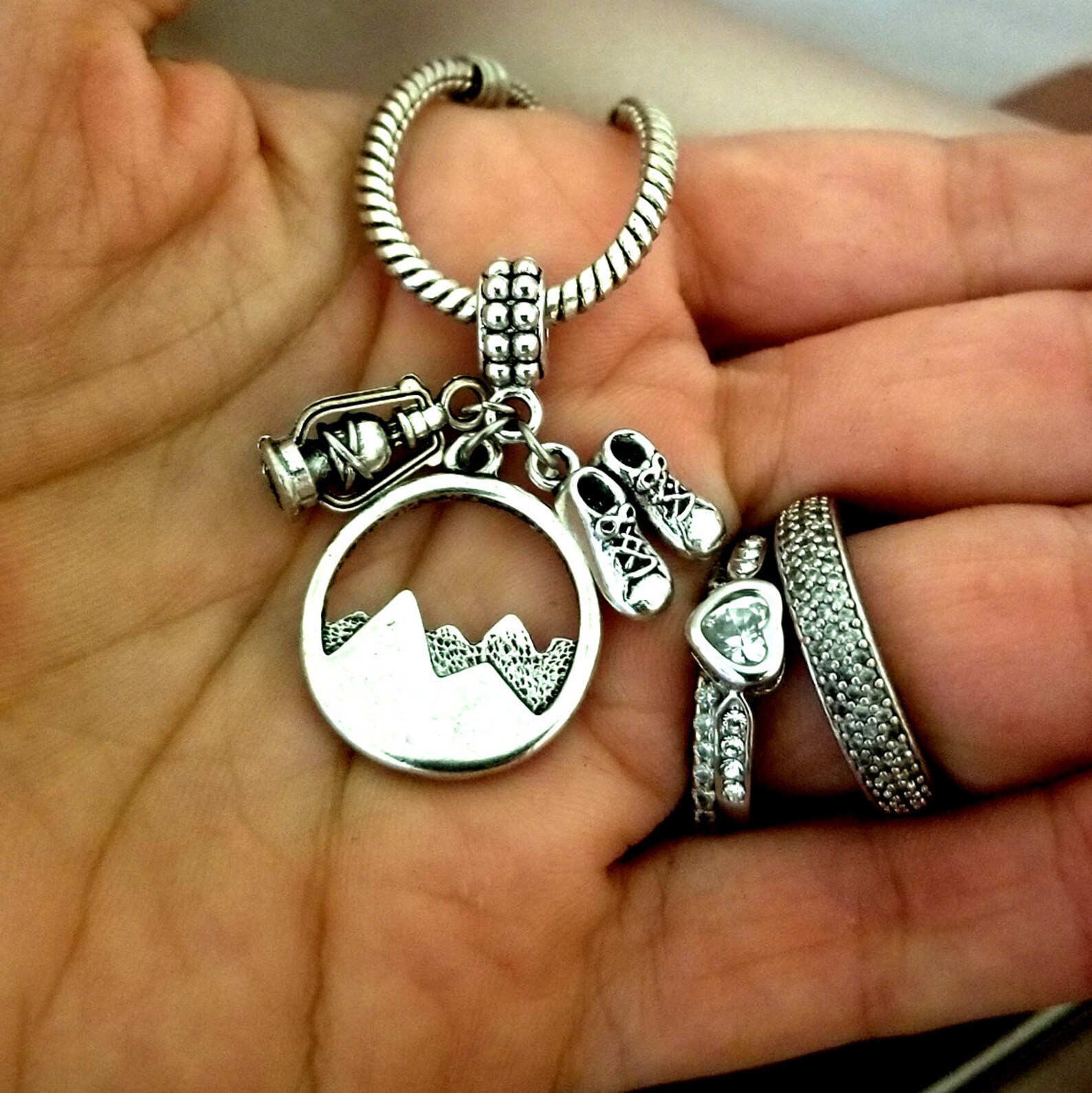 Camping Camper Camp Jewelry Gift Charm Bracelet Necklace Etsy