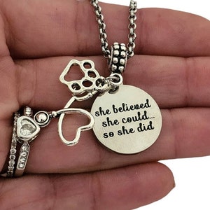 Vet Veterinarian caduceus tech technician Gift Charm Bracelet Necklace for Graduation White Coat Ceremony Jewelry gift Women