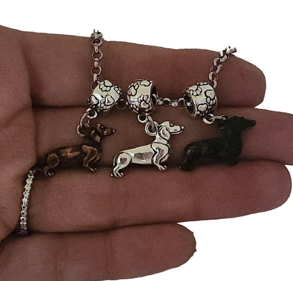 Dachshund charm for pandora bracelet best sale