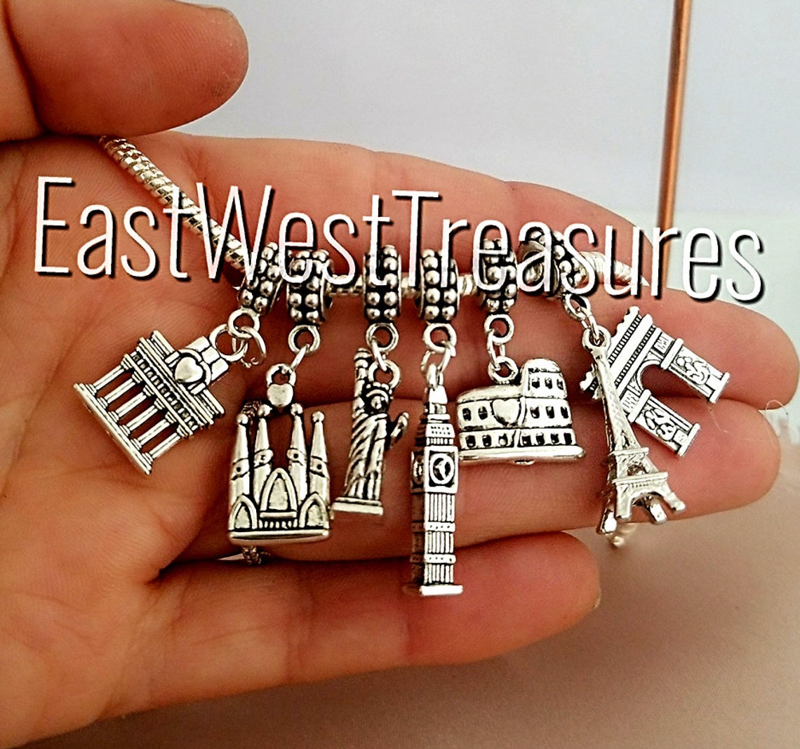 Landmark Charm Charm for Pandora Barcelona Spain Italy Etsy