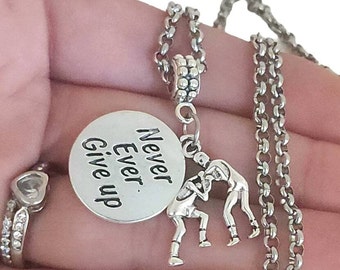 Wrestling Wrestler charm Bracelet Necklace Keychain Jewelry gifts for Boy Girl Men Women