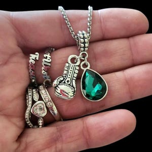 Fight Liver cancer kidney disease depression anxiety mental health disorder cerebral palsy green awareness ribbon charm necklace keychain